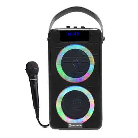 ALTAVOZ BLUETOOTH PARTY BOOM A360 2X4" 100W | 1 X MICROFONO COOLSOUND - CS0248