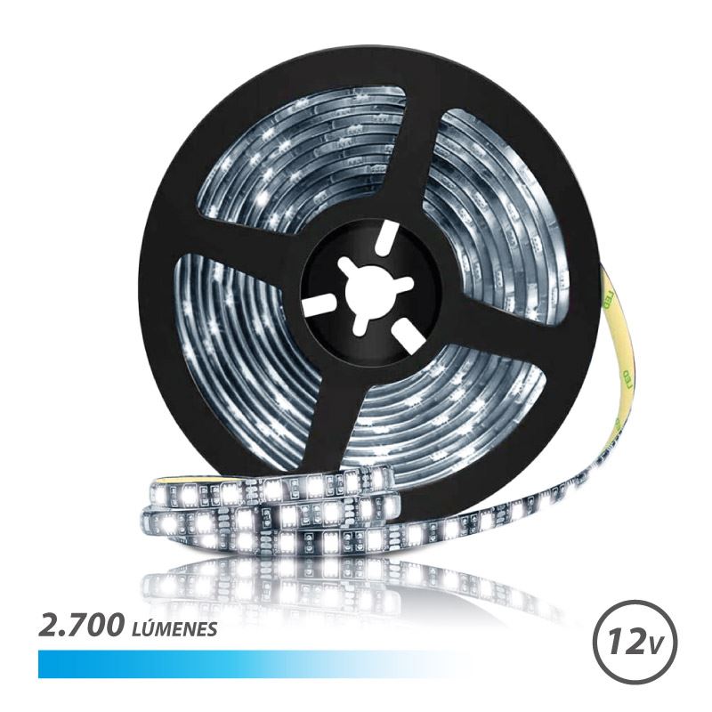TIRA DE LED 12V 5 METROS LUZ FRIA ELBAT - EB0403