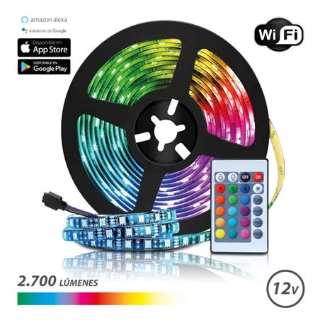 TIRA DE LED 12V 5 METROS RGB WIFI ELBAT - EB0402