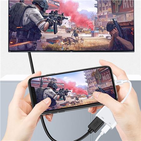 ADAPTADOR HUB005 LIGHTNING - HDMI Y TIPO C XO - XOHUB005-3