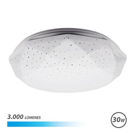 APLIQUE LED TECHO 30W 3000LM LUZ FRIA SERIE NEPTUNO ELBAT - EB0368
