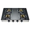 COCINA GAS INOX 4 FUEGOS CRISTAL TEMPLADO MUVIP - MV0386