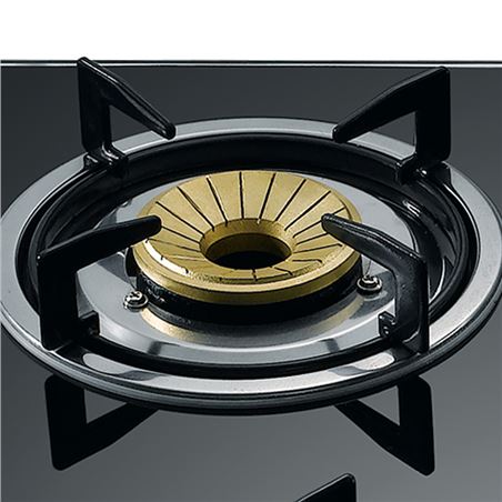 COCINA GAS INOX 4 FUEGOS CRISTAL TEMPLADO MUVIP - MV0386-1