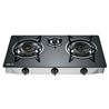 COCINA GAS INOX 3 FUEGOS CRISTAL TEMPLADO MUVIP - MV0385