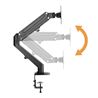 SOPORTE DE MESA 2 MONITORES 17"-27" CON PISTON DE GAS CROMAD - CR1112-1