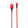 CABLE NB143 CORDON USB - TIPO C | 2.4A | 2 MTR | ROJO XO - XONB143TCRD