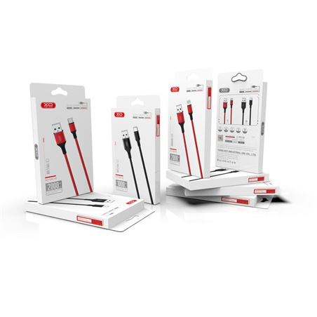 CABLE NB143 CORDON USB - LIGHTNING | 2.4A | 1 MTR | ROJO XO - XONB143