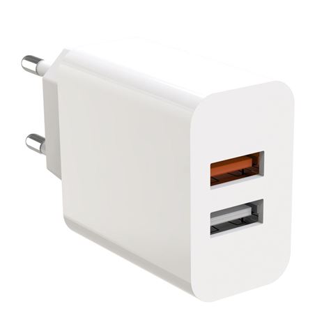 CARGADOR DE CORRIENTE L67 18W QUICK CHARGE 3.0 | 2 X USB XO - XOL67WH-1