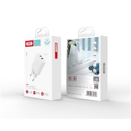 CARGADOR DE CORRIENTE L67 18W QUICK CHARGE 3.0 | 2 X USB XO - XOL67WH-2