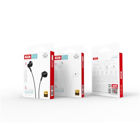 AURICULAR + MICROFONO EP39 MUSIC NEGRO - XOEP39BK-2
