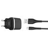 PACK CARGADOR CORRIENTE L69 2.4A + CABLE MICRO USB NEGRO XO - XOL69MCBK