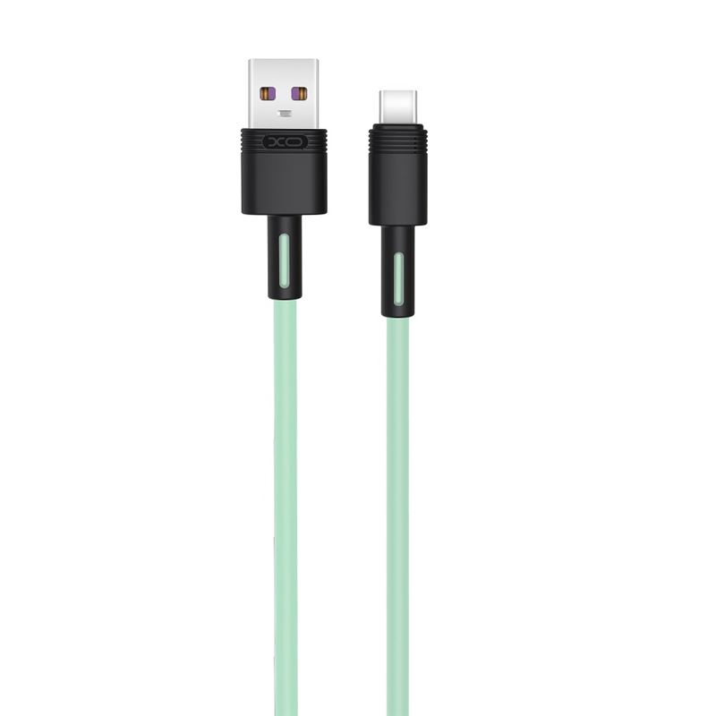 CABLE NBQ166 CARGA RAPIDA USB - TIPO C | 5A | 1 METRO | VERDE XO - XONBQ166TCGR