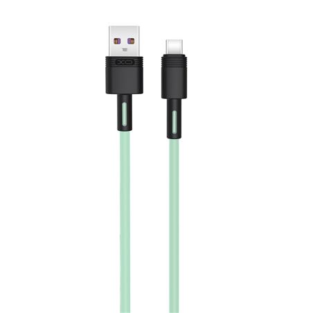 CABLE NBQ166 CARGA RAPIDA USB - TIPO C | 5A | 1 METRO | VERDE XO - XONBQ166TCGR