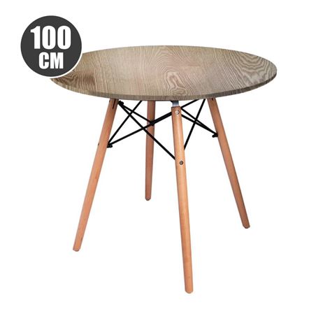 MESA REDONDA DESIGN D400 100CM ROBLE MUVIP - MV0329