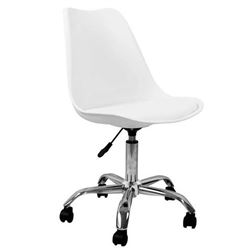 SILLA DE ESCRITORIO CON RUEDAS OF1600 BLANCA MUVIP - 80034