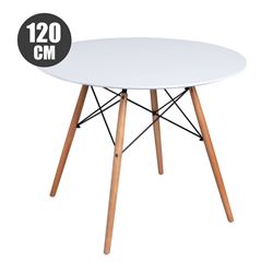 MESA REDONDA DESIGN D600 120CM BLANCA - MV0324