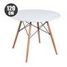 MESA REDONDA DESIGN D600 120CM BLANCA - MV0324