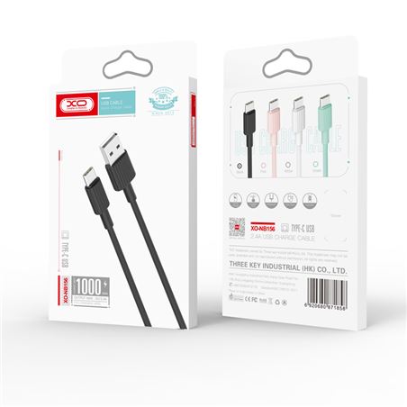 CABLE NB156 SILICONA USB - LIGHTNING | 2.4A | 1 MTR | BLANCO XO - XONB156TCWH-1