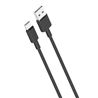CABLE NB156 SILICONA USB - TIPO C | 2.4A | 1 MTR | NEGRO XO - XONB156TCBK