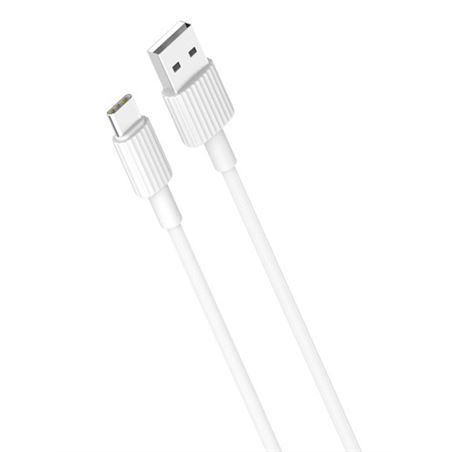 CABLE NB156 SILICONA USB - TIPO C | 2.4A | 1 MTR | BLANCO XO - XONB156TCWH