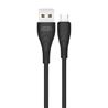 CABLE NB146 CARGA RAPIDA SILICONA USB - MICRO USB | 2.4A | 1 MTR | NEGRO XO - XONB146MCBK