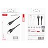 CABLE NB146 CARGA RAPIDA SILICONA USB - MICRO USB | 2.4A | 1 MTR | NEGRO XO - XONB146-1