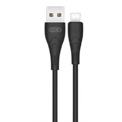 CABLE NB146 CARGA RAPIDA SILICONA USB - TIPO C | 2.4A | 1 MTR | NEGRO XO - XONB146TCBK