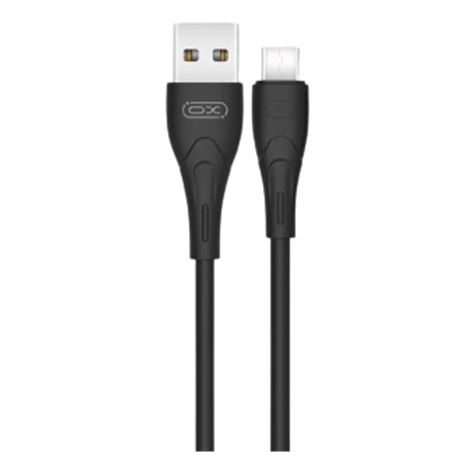 CABLE NB146 CARGA RAPIDA SILICONA USB - TIPO C | 2.4A | 1 MTR | NEGRO XO - XONB146TCBK
