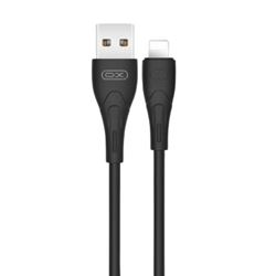 CABLE NB146 CARGA RAPIDA SILICONA USB - LIGHTNING | 2.4A | 1 MTR | NEGRO XO - XONB146LGBK