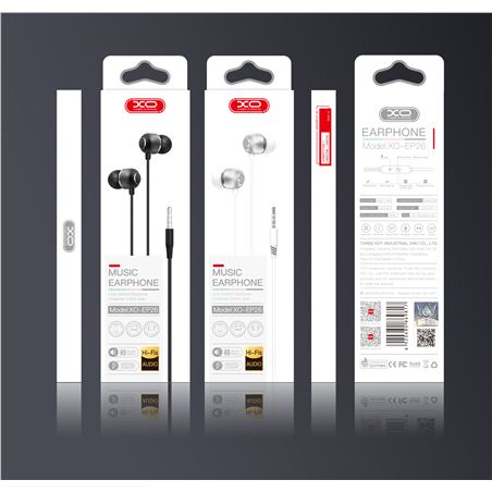 AURICULAR + MICROFONO EP26 MUSIC BLANCO XO - XOEP26