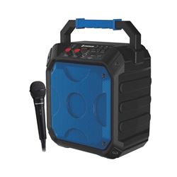 ALTAVOZ KARAOKE BLUETOOTH PARTY BOOM 15W + MICROFONO AZUL COOLSOUND - CS0230
