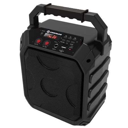 ALTAVOZ KARAOKE BLUETOOTH PARTY BOOM 15W + MICROFONO AZUL COOLSOUND - CS0213-1