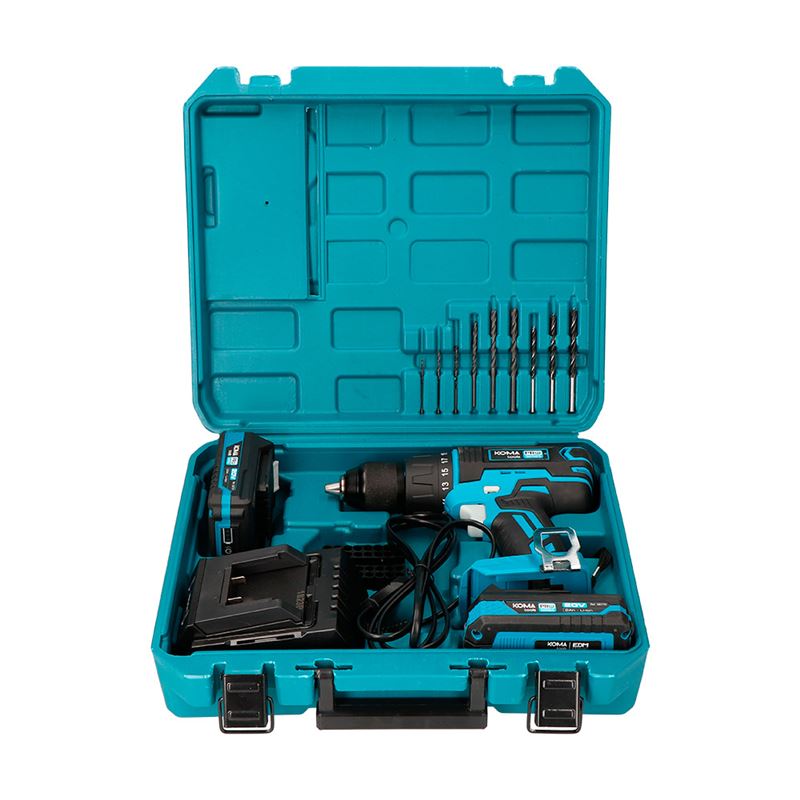 TALADRO PERCUTOR / ATORNILLADOR 20V | 2 BATERIAS 20V KOMA TOOLS PRO EDM - 08750_4