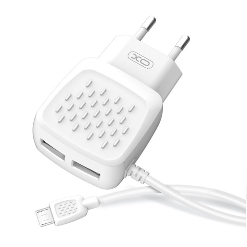 CARGADOR CORRIENTE L51 2.1A MICRO USB + 2XUSB XO - XOL51MC