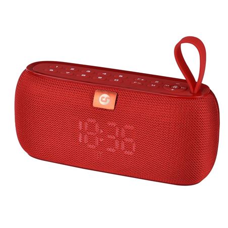 ALTAVOZ BLUETOOTH CLOCK 10W ROJO COOLSOUND - CS0220
