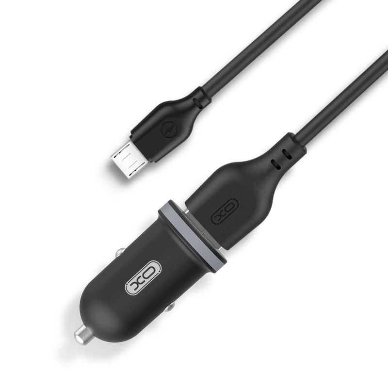 PACK CARGADOR MECHERO TZ08 2.1A + CABLE TIPO C NEGRO XO - XOTZ08MC