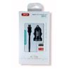 PACK CARGADOR MECHERO TZ08 2.1A + CABLE TIPO C NEGRO XO - XOTZ08