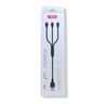 CABLE NB103 CARGA RAPIDA 3 EN 1 | MICRO + TIPO C + LIGHTNING A USB | NEGRO - XONB103