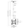 SOPORTE TECHO TV 32" - 70" CROMAD - CR1018-1