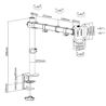 SOPORTE DE MESA 1 MONITOR 13"-32" CROMAD - CR1016-1