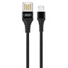 CABLE NB118 CARGA RAPIDA SLIM USB - MICRO USB | 2.1A | 1 METRO | NEGRO XO - XONB118MIBK