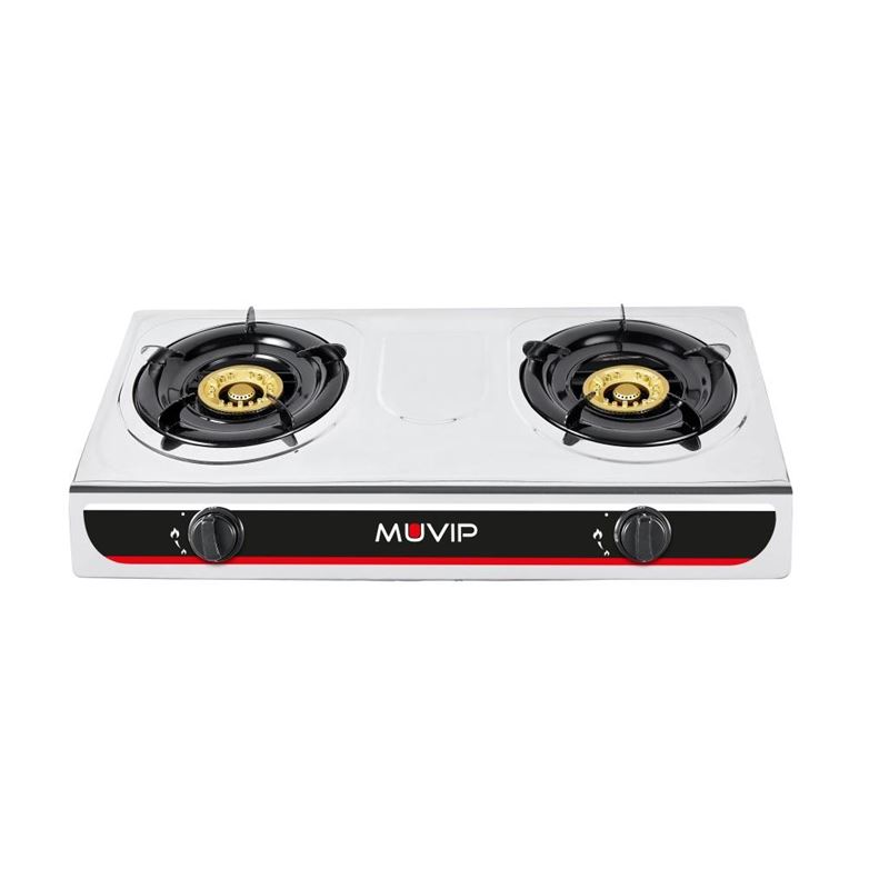 COCINA GAS INOX 2 FUEGOS MUVIP - MV0199