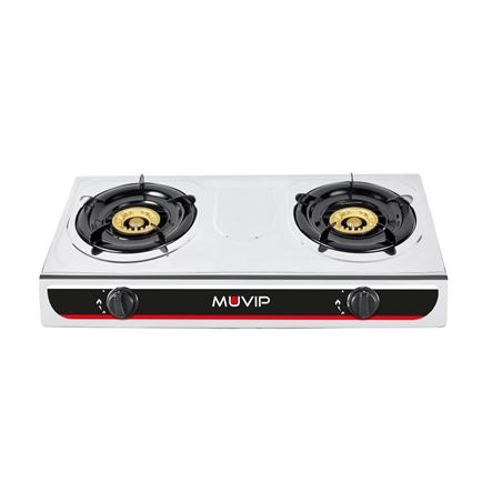 COCINA GAS INOX 2 FUEGOS MUVIP - MV0199