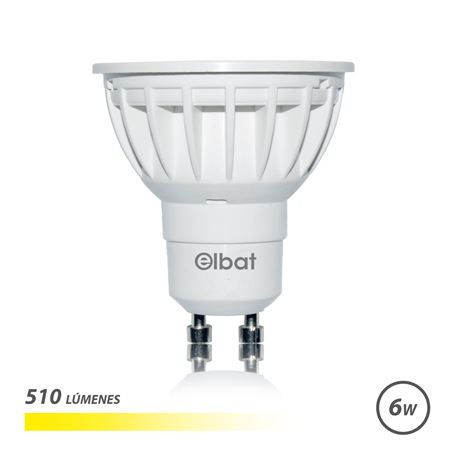 BOMBILLA LED GU10 | 6W | 510LM | LUZ CALIDA | ELBAT - EB0303