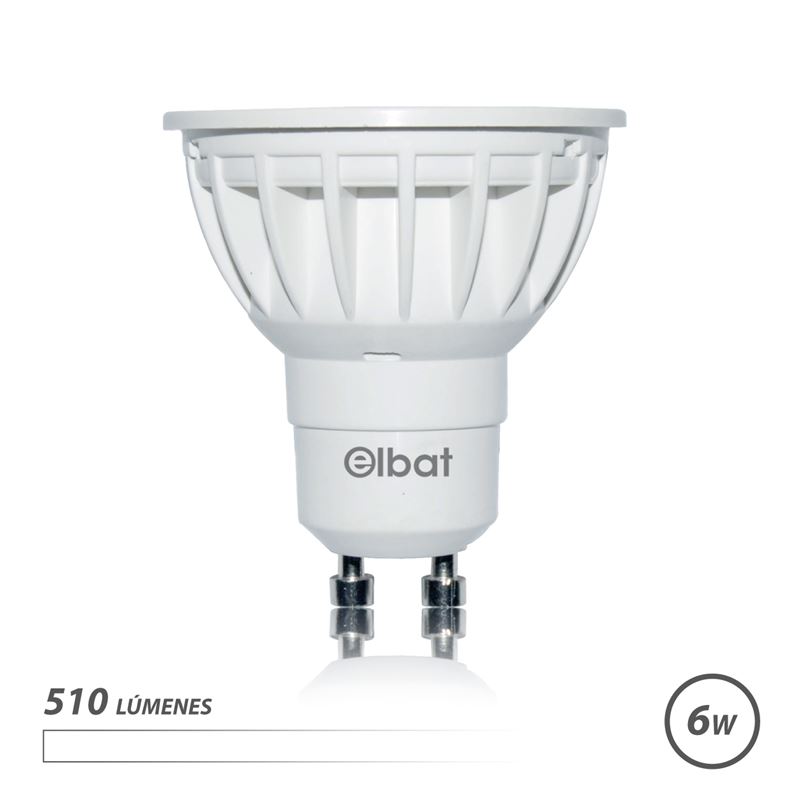 BOMBILLA LED GU10 | 6W | 510LM | LUZ BLANCA | ELBAT - EB0304