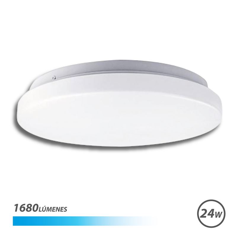 APLIQUE LED TECHO REDONDO 24W LUZ FRIA ELBAT - EB0287
