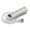 BASE MULTIPLE 4 TOMAS CON INTERRUPTOR ELBAT - EB0144