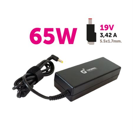 CARGADOR ESPECIFICO 19V | 3.42A | 5.5X1.7MM | 65W | M5 CROMAD - CR0619