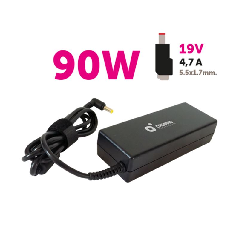 CARGADOR ESPECIFICO 19V | 4.7A | 5.5X1.7MM | 90W | M3 CROMAD - CR0616