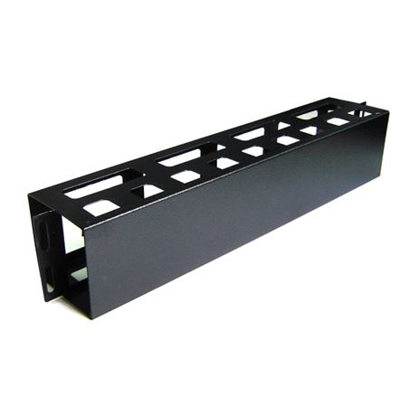 PANEL 2U GUIADO Y DISTRIBUCIÓN DE CABLEADO CON TAPA PARA RACKS 19" CROMAD - CR0507